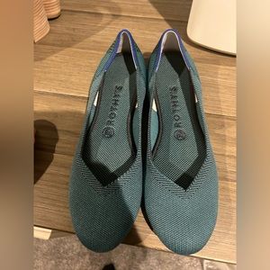 Rothy’s the flat, green size 9. WORN ONCE IN HOUSE